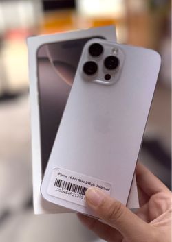 Unlocked - iPhone 16 pro max 256 Gb and clean imei