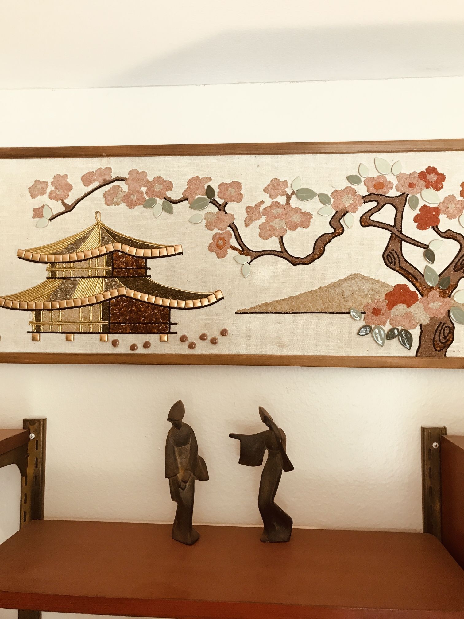 Asian Mid Century Gravel Art