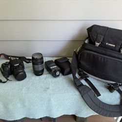 📸 Canon EOS Rebel T4i DSLR Camera + Lens Bundle – Great Condition!