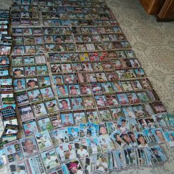 old baseball cards 1970 and a 1971