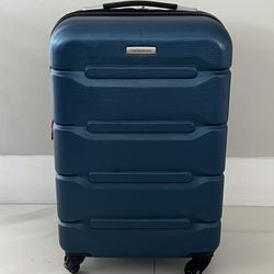 Samsonite # Coppia Hardside Expandable Luggage with Spinner Wheels, Blue, Carry-On 20-Inch