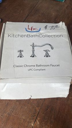 Chrome bathroom faucet