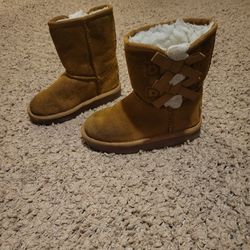 KIDS/ GIRLS TODDLER KOOLABURRA BY UGG VICTORIA SHORT BOOTS TAN SIZE 9