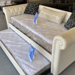 Furniture, Mattress, Boxspring, Bedframe, Chest Dresser, Mirror, Nightstand