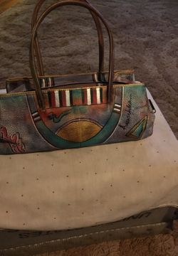 Anuschka handpainted purse