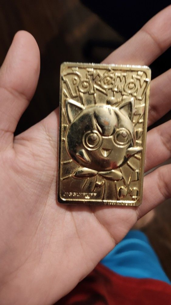 Jigglypuff Burger King 1997 Vintage Exclusive Limited Gold Plated