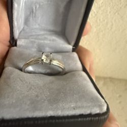 Silver .925 Promise/ Engagement Ring Size 9