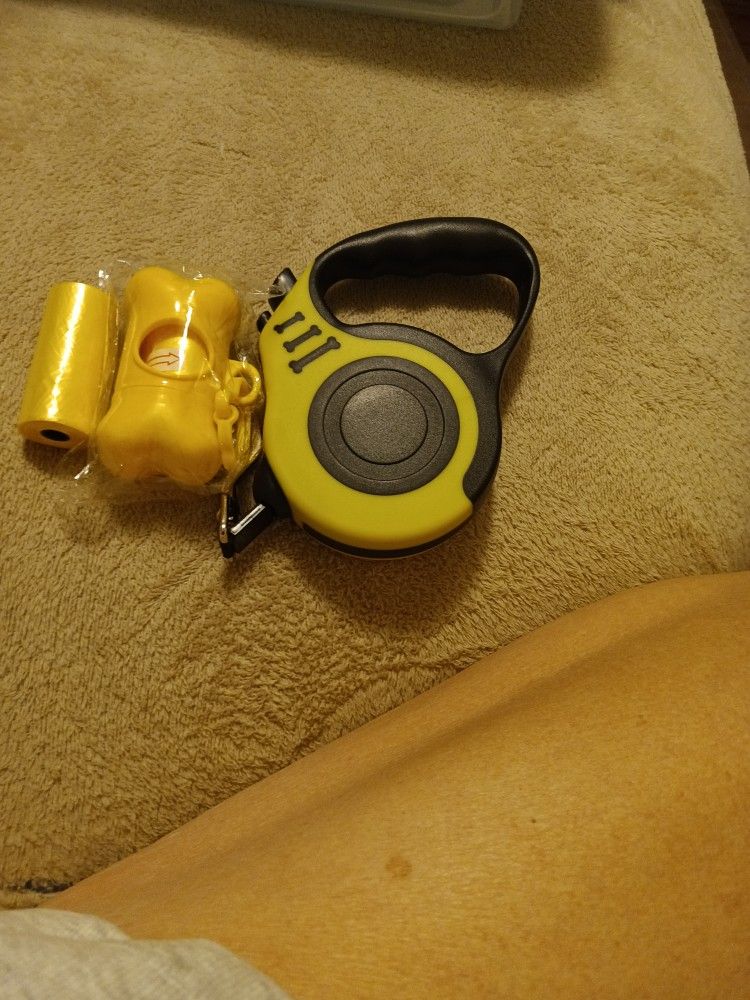 Dog Leash And Poop Bags