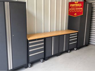Garage Cabinets/ tool bench set