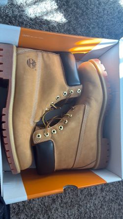 Timberland Men’s Brown Leather Lace-Up Ankle Work Boots Round Toe Size 11