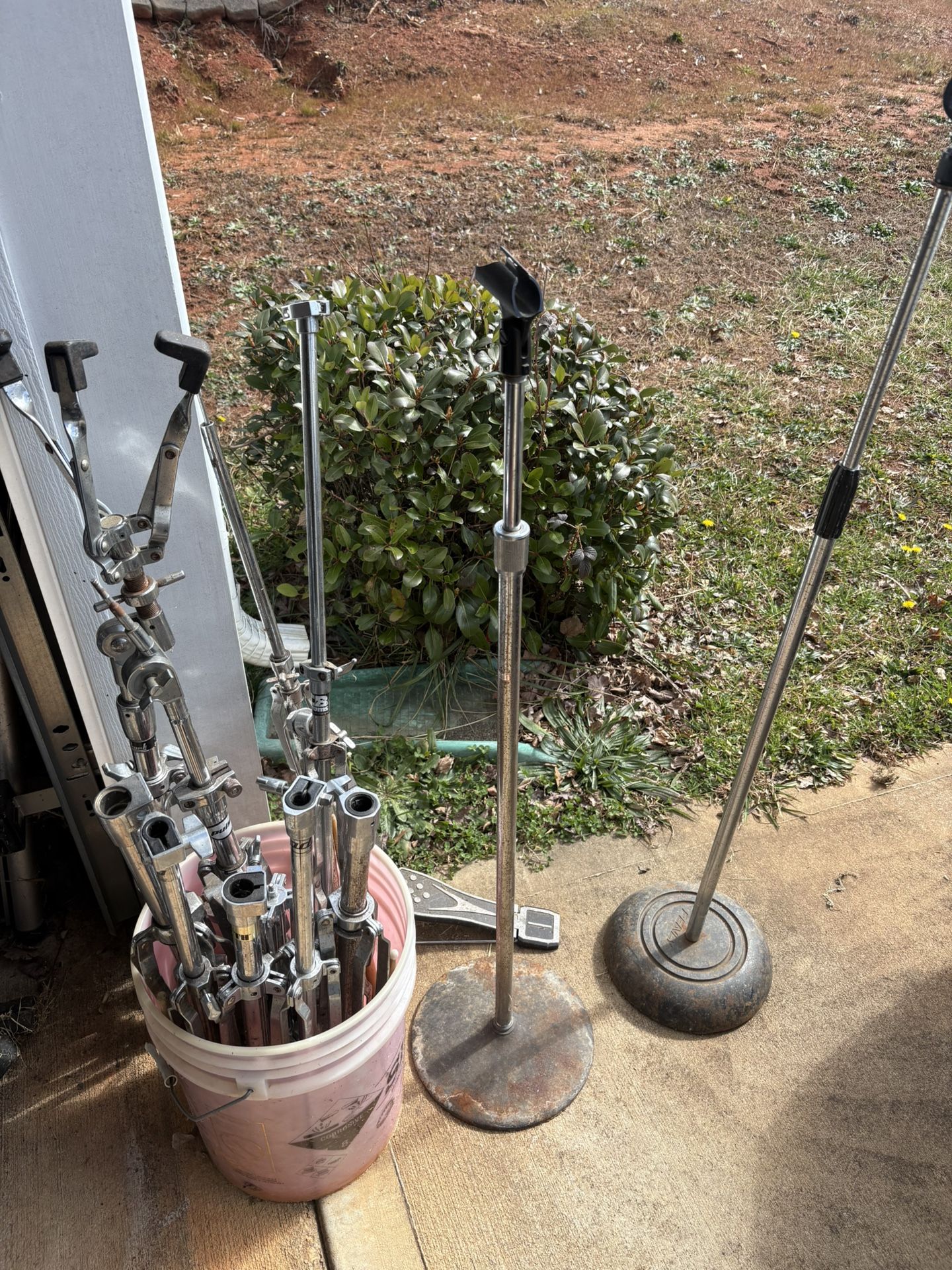 Various Stands For Cymbals Mics And Drums