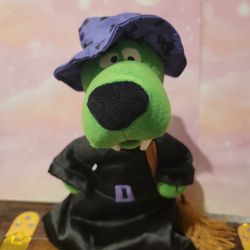 Rare Green Scooby Doo 10" Small Witch Vintage Beanie Baby.  (L)