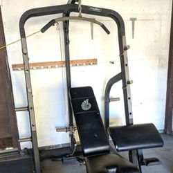 Workout Nautilus Squat, Pullups, Bench Machine 