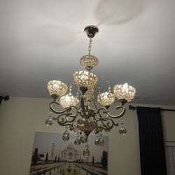 European Led Gold Chandelier (bulbs Included)
