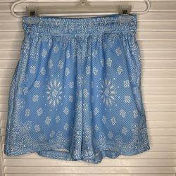Bravest Studios Bandana Paisley Light Blue Shorts Mediu