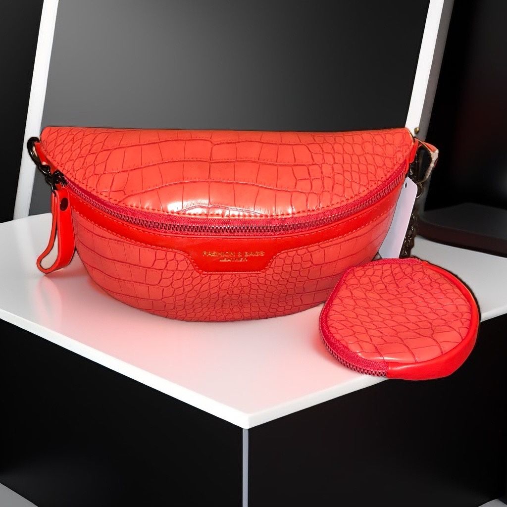 Croc Fany Handbag With Coin Purse