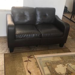Leather Loveseat