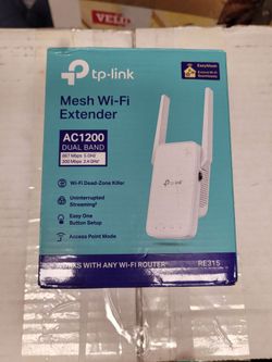 TP-Link AC1200 WiFi Extender, 1.2Gbps Home Signal Booster, Dual Band