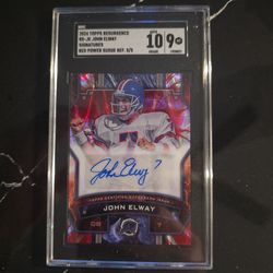 2024 Topps Resurgence Red Power Surge John Elway 5/5