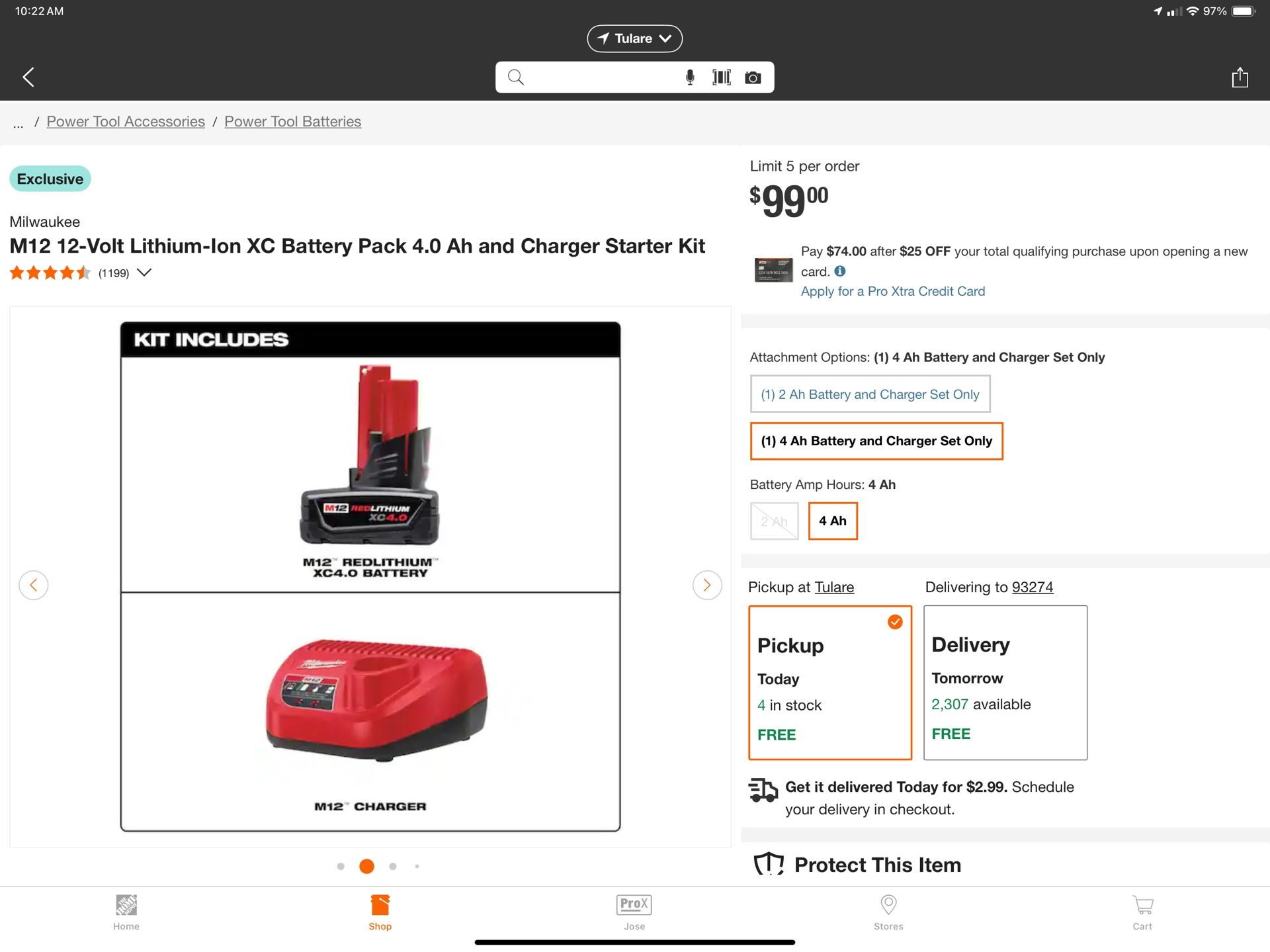 Milwaukee M12 4.0 XC Battery And/or Charger $85