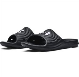 Under Armour Locker IV Black Slip On Slide Sandals (contact info removed)-001 Mens Size 18 NWOB