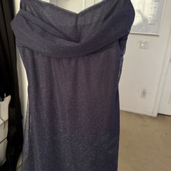 Blue Glitter Dress