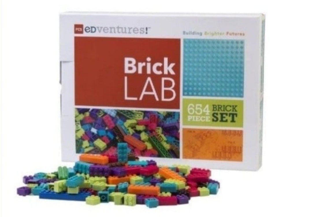 BrickLab BrickPACK - Single - Vibrant Colors - 654 Building Brick Pieces