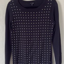 Black Studded Pullover – Size M