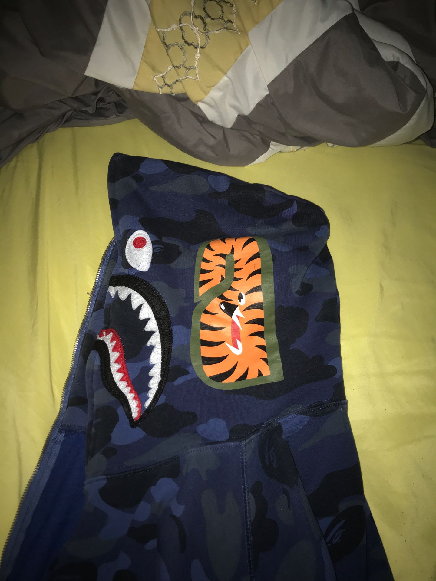 Bape Color Camo Shark Full ZIP Size XXL Fits Like Medium/Large