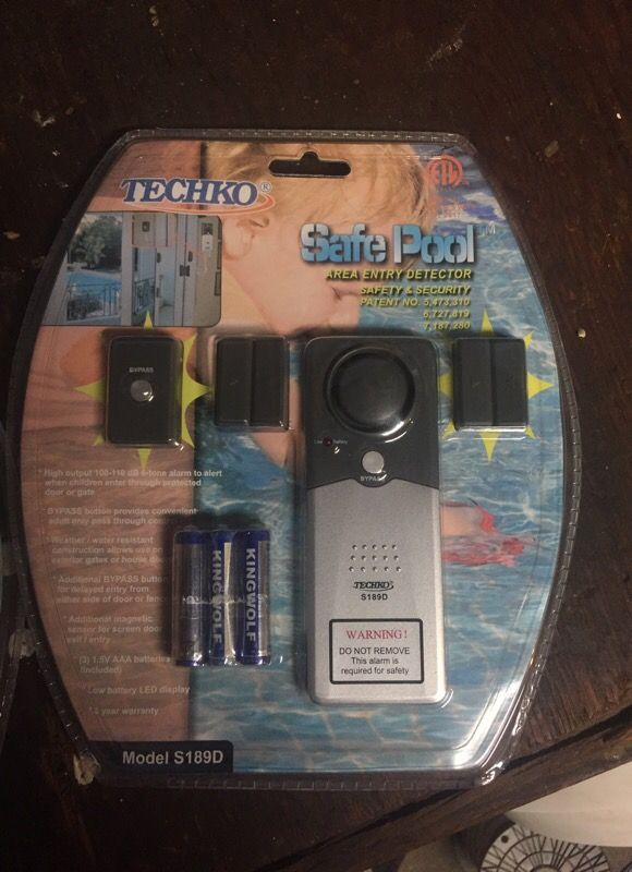 Pool gate or back door alarm