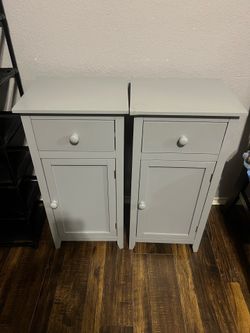Grey side tables