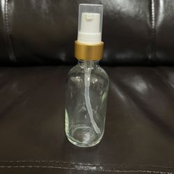 2 Oz Glass Bottle w/ Gold Pump (12)