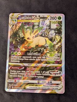 Pokemon Crown Zenith Leafeon VSTAR