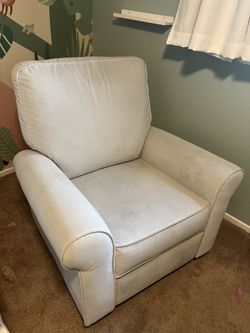 Pottery Barn Kids Velvet Nursing Recliner