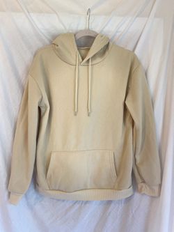 Shein Beige Color Sweatshirt Smiley Faces