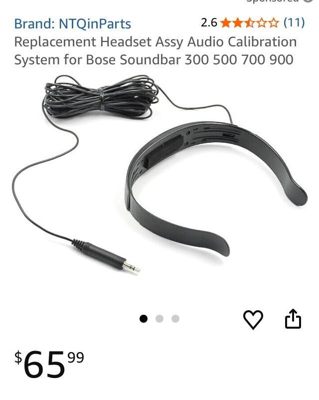 Bose  asst audio calibration system for soundbar 