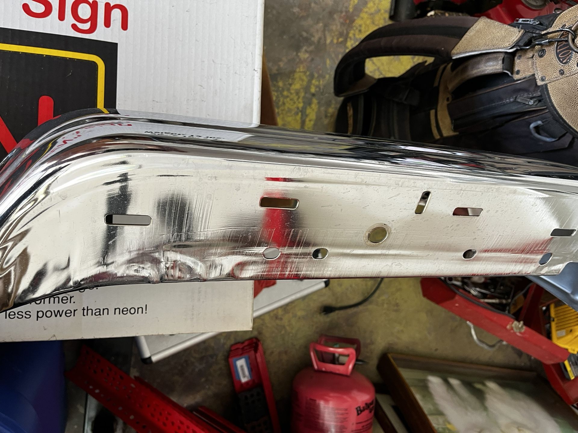 Vintage chrome bumper Ford truck