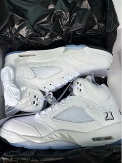 Air Jordan 5 White Metallic Size 11