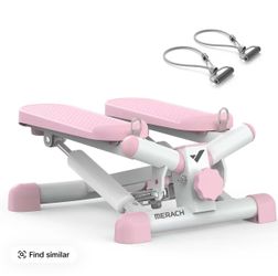 Merach Steppers for Exercise, Space-saving Stair Stepper with Resistance Bands, Mini Stepper for Home And Office Use with 330LBS Loading Capacity, Hyd