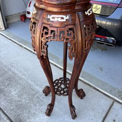 Antique  Chinese Hardwood Plant Stand