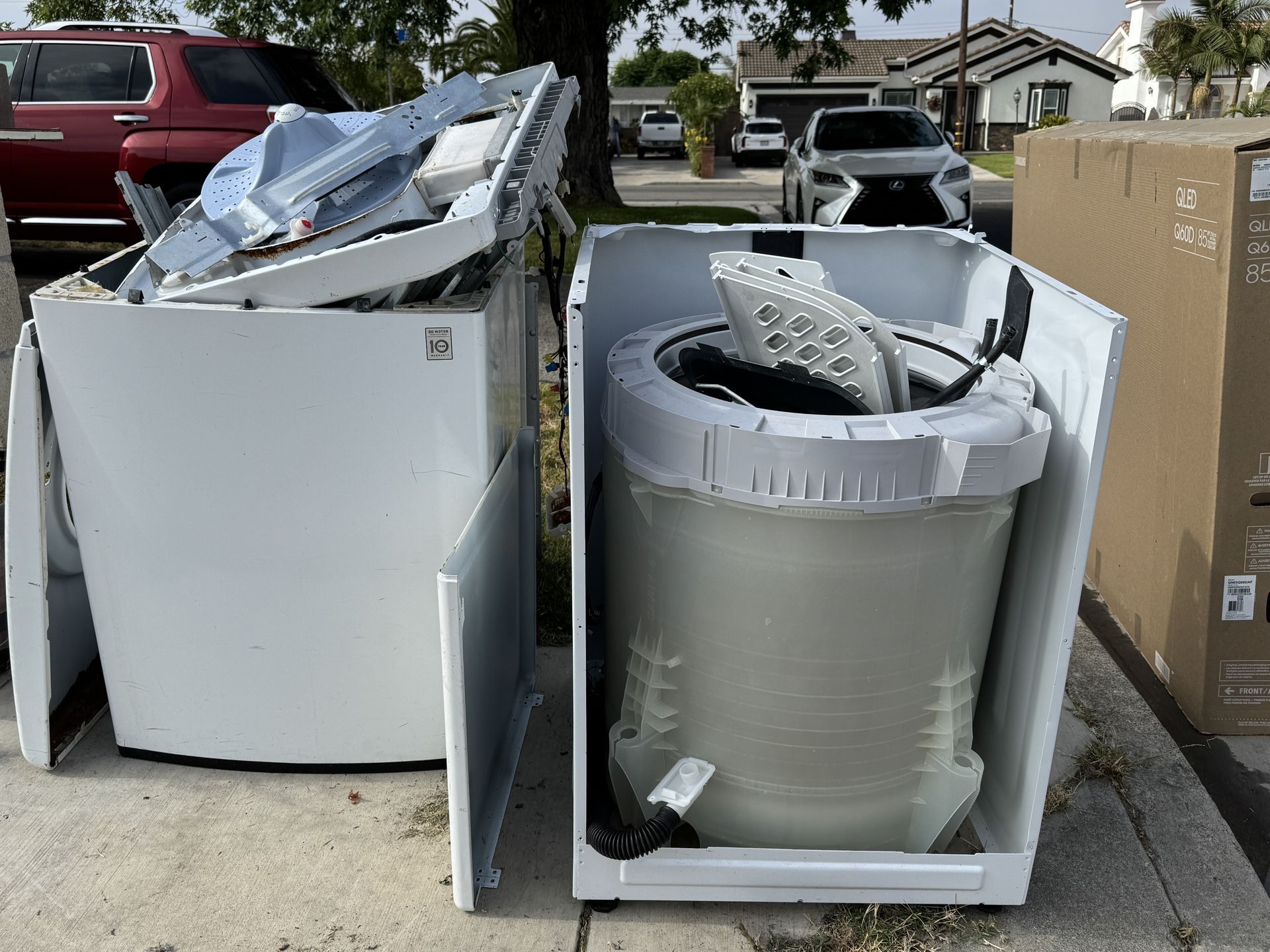 Scrap metal and TV box