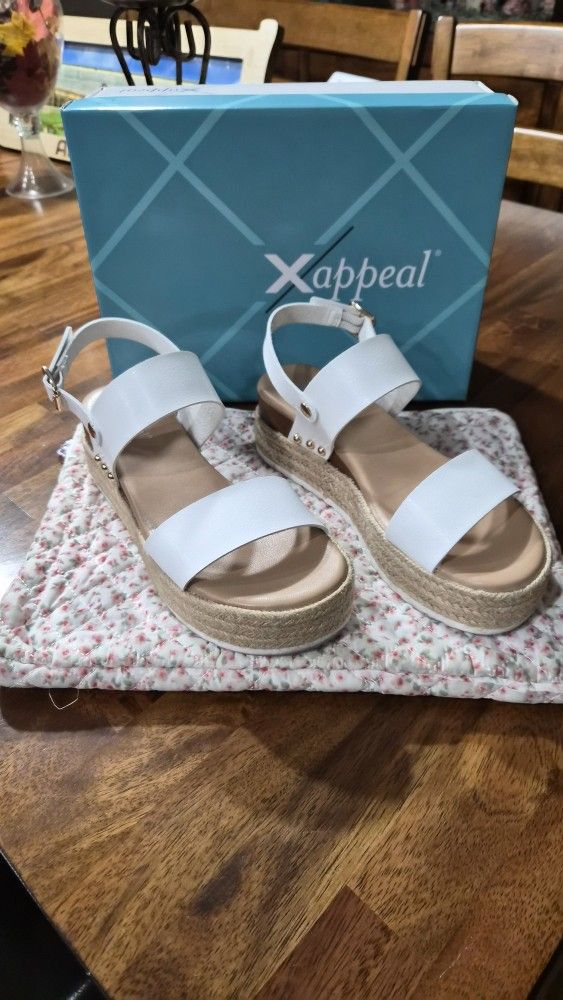 Xappeal Amelia Platform Wedge Espadrille Sandals