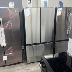 Samsung - Bespoke 30 Cu Ft 3-door French Door Refrigerator With Autofill Water Pitcher And Icemaker In Stainless Steel 