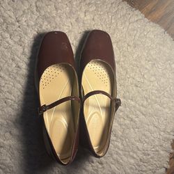 Red Mary Janes