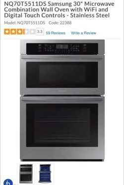 Samsung 30" Microwave Combination Wall Oven New