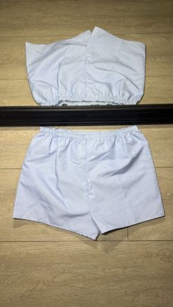 New Vintage Kids / Youth 1980s Kandy Kiss Baby Blue Shorts