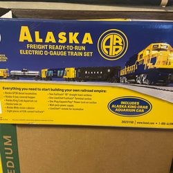 Alaska Freight ready to run electric 0 - gauge train.