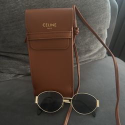 Gold Celine sunglasses