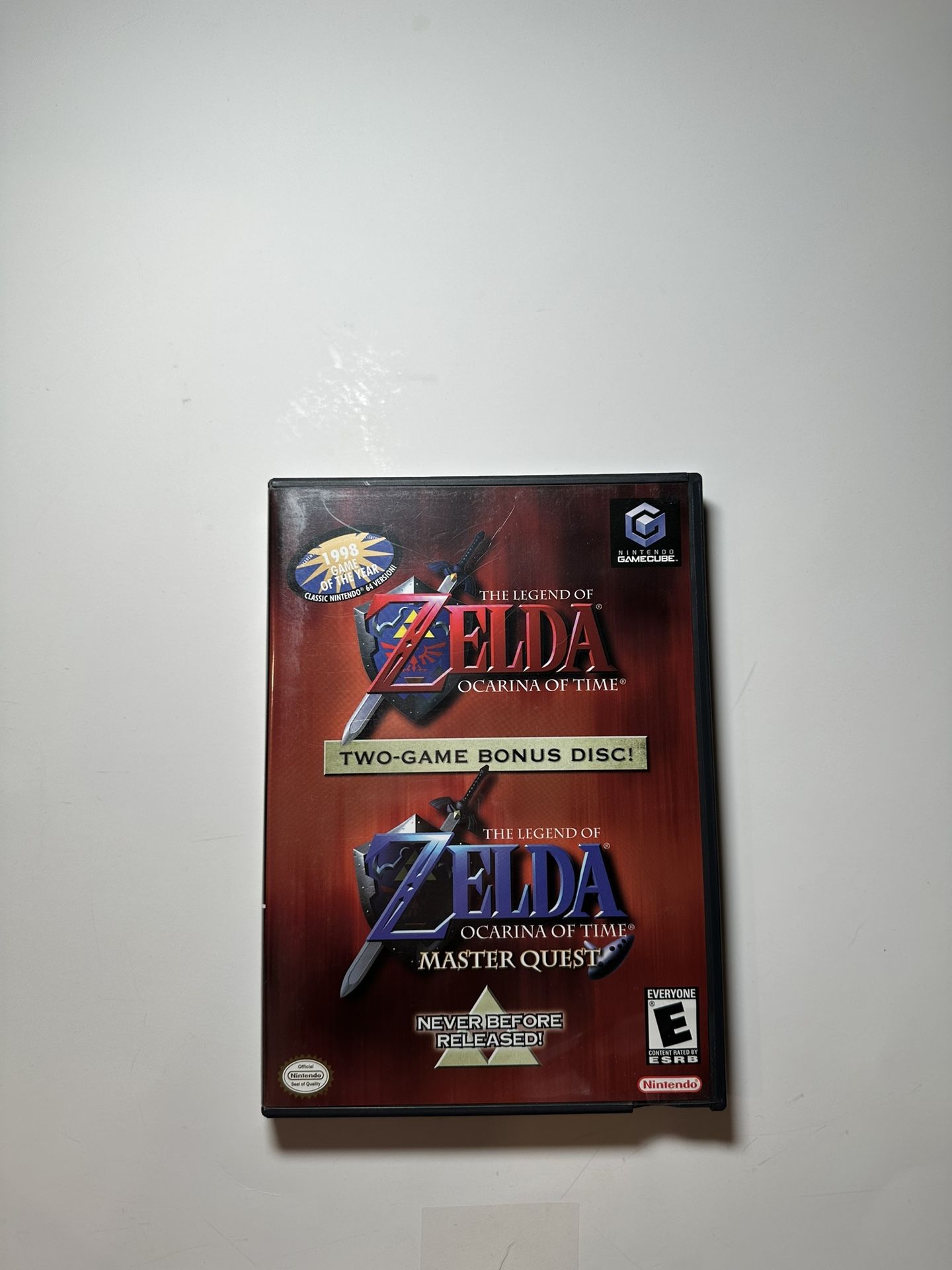 Nintendo GameCube game Zelda OOT + OOT Master Quest