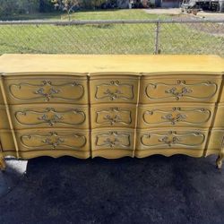 French Provincial Dresser 6 Drawers